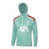 24/25 Liverpool hooded half zip tracksuit Bean green - Image 4