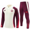 24/25 Bayern Munchen white half zip Tracksuit - Image 8