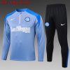 24/25 Inter Milan grey color blue half zip Tracksuit - Image 5