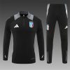 24/25 Italy half zip Tracksuit black - Image 2