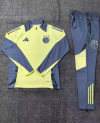 24/25 Ajax light yellow half zip kids Tracksuit - Image 3