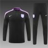 24/25 England black half zip Tracksuit - Image 2
