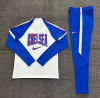 26/27 Adults Half Pull Chelsea White Tracksuit - Image 2