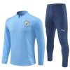 24/25 Manchester City Light Blue half zip Tracksuit Steel stamp - Image 6