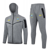 24/25 Brazil Gray Hooded Jacket Sets - Image 7