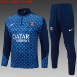 25/26 Half Paris Royal Blue (Grid Inkjet) Tracksuit