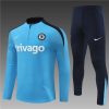 24/25 Chelsea light blue half zip Tracksuit - Image 7