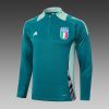 24/25 Italy half zip Tracksuit deep green - Image 6