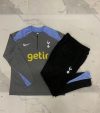 24/25 Tottenham dark gray half zip Tracksuit - Image 2