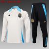 24/25 Argentina Beige half zip Tracksuit - Image 4