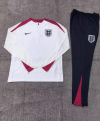 24/25 England white Kid half zip Tracksuit - Image 2