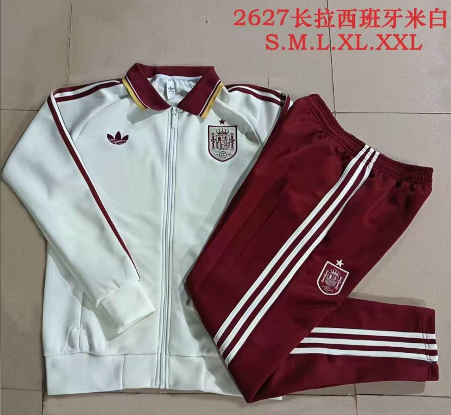 26/27 Long Pull Spain Beige Jackets sets - Image 1