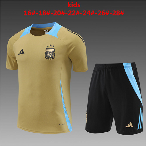 24/25 Argentina golden kid Training Kits - Image 1