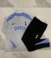 24/25 Tottenham Light gray half zip Tracksuit - Image 2