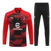 24/25 Ac Milan red half zip Tracksuit - Image 2