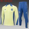 24/25 Ajax Light yellow half zip Tracksuit - Image 12
