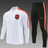 26/27 Adults Half Pull Netherlands White Tracksuit