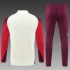 24/25 Bayern Munchen white half zip Tracksuit - Image 4