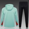 24/25 Liverpool hooded half zip tracksuit Bean green - Image 8