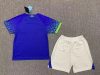 2022 Brazil Away Kids Soccer Jerseys - Image 2