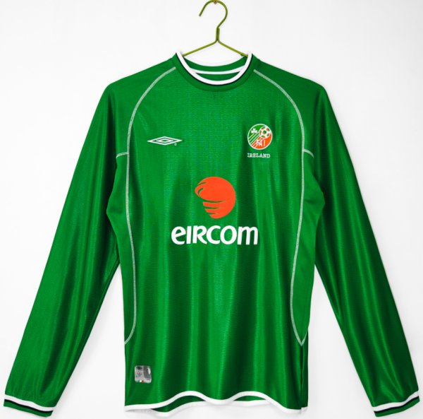 Retro 2002 Ireland home 5B long sleeve Retro 2002 Ireland home 5B long sleeve - Image 1