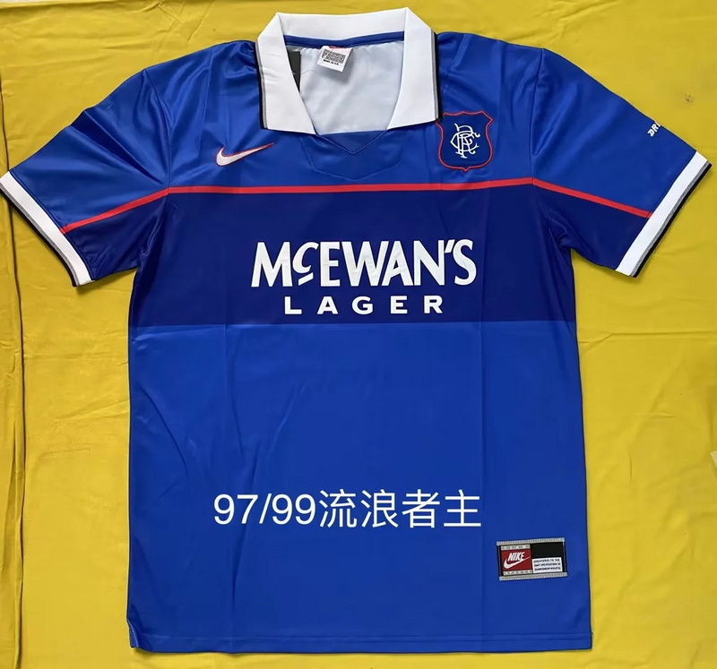 Retro 97/99 Rangers Home Retro 97/99 Rangers Home - Image 1