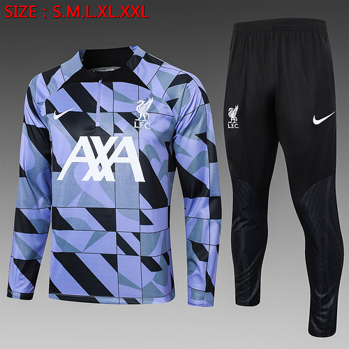 23/24 Liverpool half zip tracksuit Purple inkjet 23/24 Liverpool half zip tracksuit Purple inkjet - Image 1