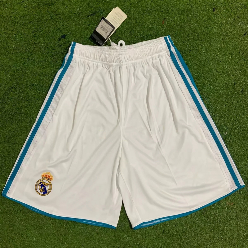 Retro 17/18 Real Madrid Home Shorts Retro 17/18 Real Madrid Home Shorts - Image 1