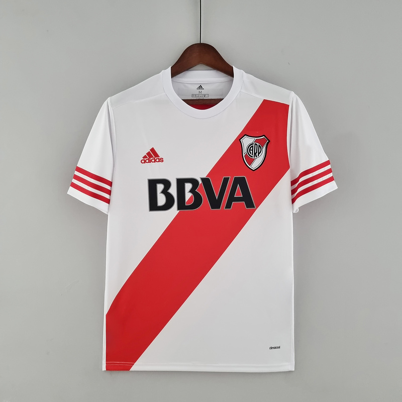 15∕16 River Plate Home Retro Soccer Jerseys 15∕16 River Plate Home Retro Soccer Jerseys - Image 1