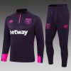 24/25 West Ham purple half zip Tracksuit - Image 13