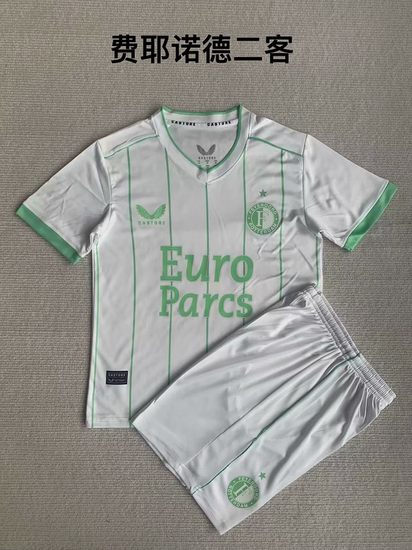 23/24 Feyenoord Third Kids Soccer Jerseys 23/24 Feyenoord Third Kids Soccer Jerseys - Image 1