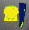 24/25 Brazil yellow kid half zip tracksuit - Image 3
